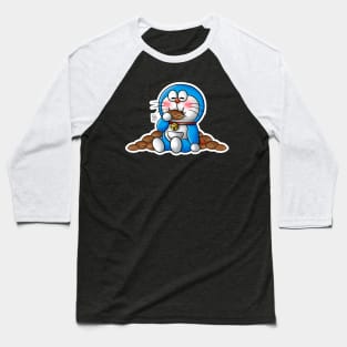 Doraemon Sticker Baseball T-Shirt